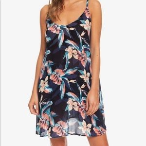 Roxy anthracite tropicoco dress/ beach coverup